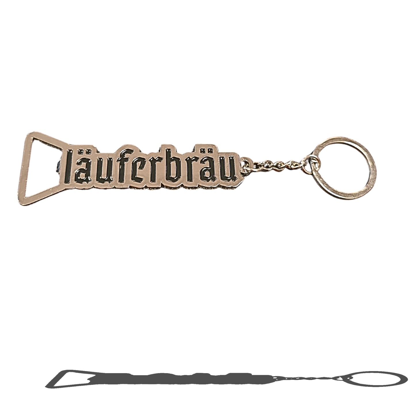 Läuferbräu® Flaschenöffner aus Metall (Silber)